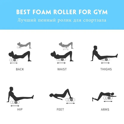 Fitness Foam Roller Set: Yoga Column & Soft Yoga Block