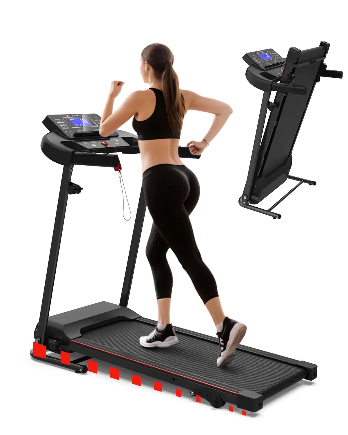 Foldable Treadmill Fitness Walking Machine